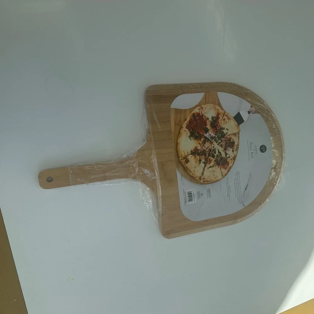 Bamboo Pizza Peel & Serving Board